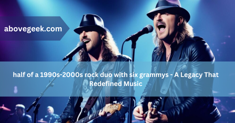 half of a 1990s-2000s rock duo with six grammys